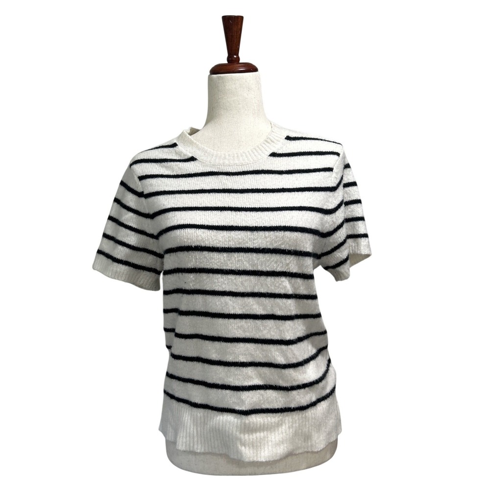 Abercrombie & Fitch Striped Sweater Tee Medium Preppy Casual Old Money